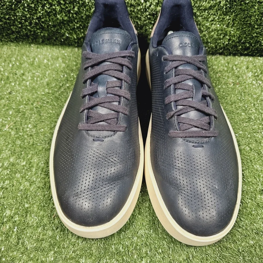 Cole Haan Grand Crosscourt Daily Laser Blue Leather Sneakers Mens Size 11.5